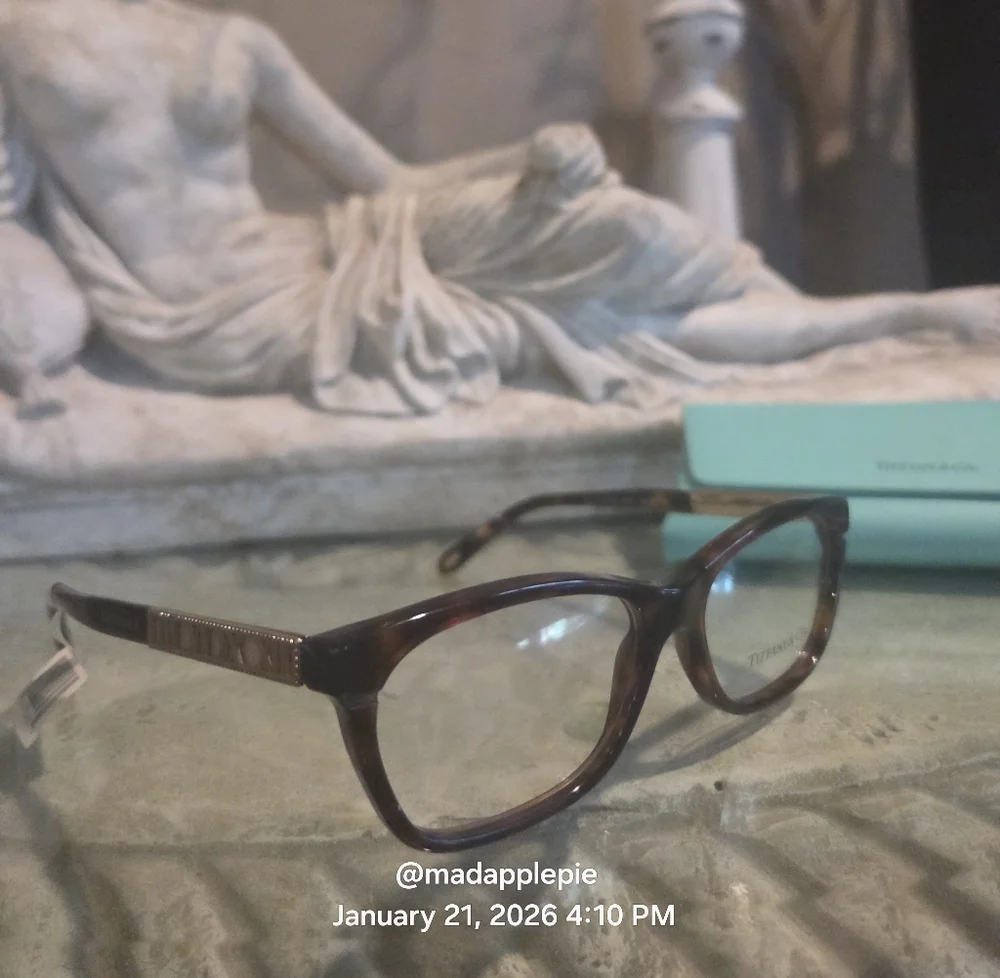 Tiffany & Co. TF2102 Roman Numeral Luxury Eyeglasses Frame Only Tortoise #164